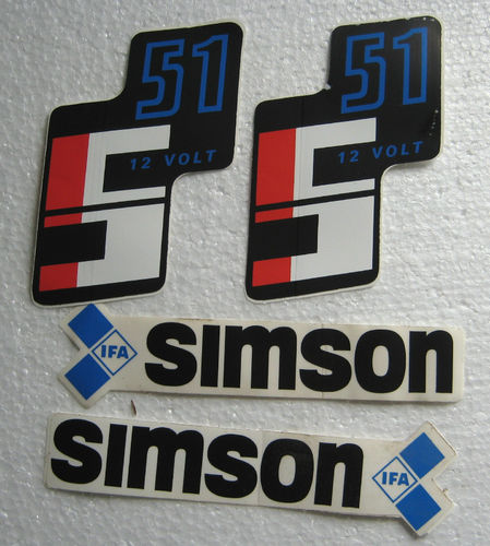 DDR Aufkleber Simson S51